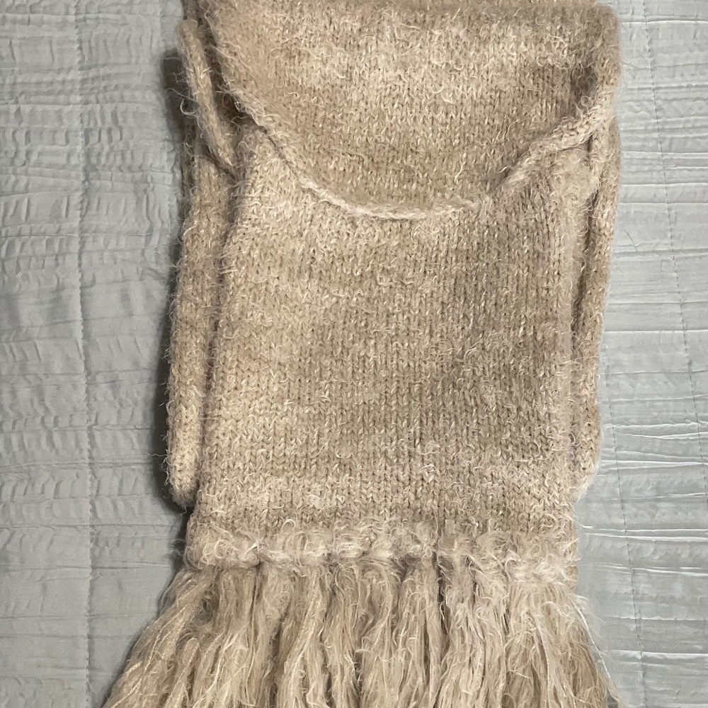 Hand warmer scarf with pockets - luxury soft long SUPER WARM